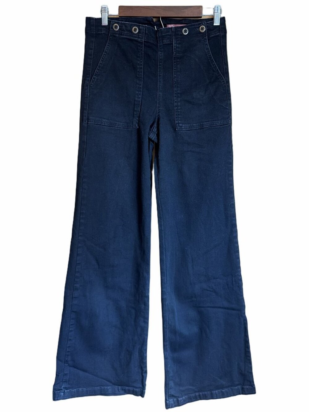 Pilcro Black Wide Leg Denim Pant 29 Tall Anthropologie